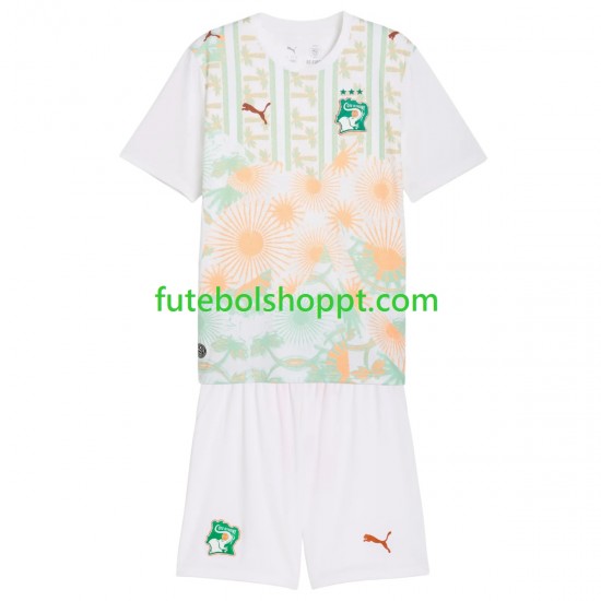 Camisola Júnior Costa do Marfim Alternativa Equipamento Copa do Mundo 2026 Manga Curta