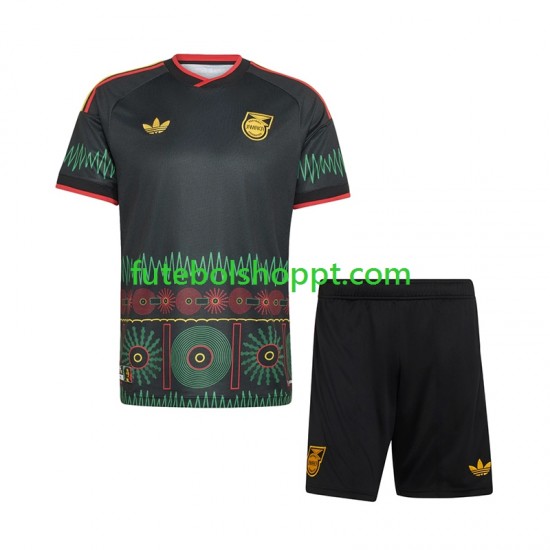 Camisola Júnior Jamaica Alternativa Equipamento Copa do Mundo 2026 Manga Curta