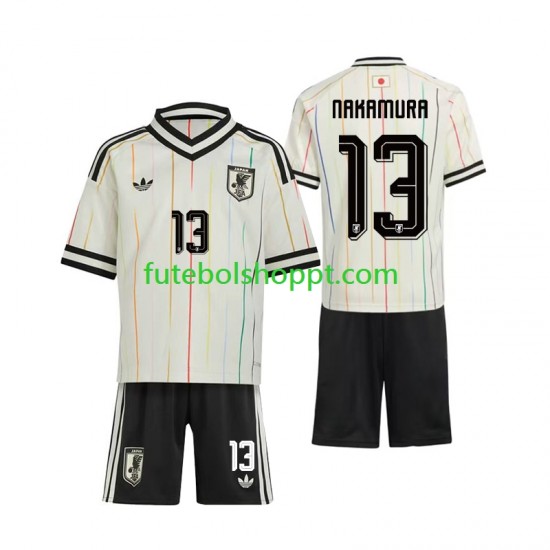 Camisola Júnior Japão Keito Nakamura 13 Alternativa Equipamento Copa do Mundo 2026 Manga Curta