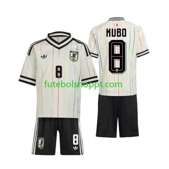 Camisola Júnior Japão Kubo 8 Alternativa Equipamento Copa do Mundo 2026 Manga Curta
