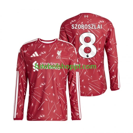 Camisola Homem Liverpool Dominik Szoboszlai 8 Principais Equipamento 2026-2027 Manga Comprida