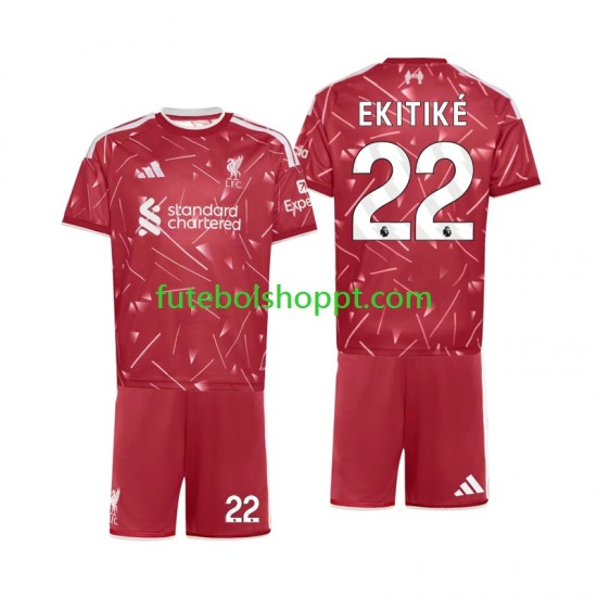 Camisola Júnior Liverpool Hugo Ekitike 22 Principais Equipamento 2026-2027 Manga Curta