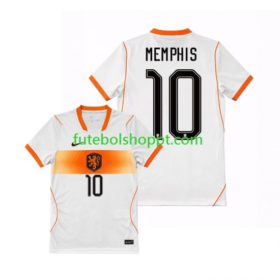 Camisola Homem Países Baixos Memphis Depay 10 Alternativa Equipamento Copa do Mundo 2026 Manga Curta