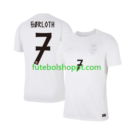 Camisola Homem Noruega Alexander Sorloth 7 Terceiro Equipamento Copa do Mundo 2026 Manga Curta