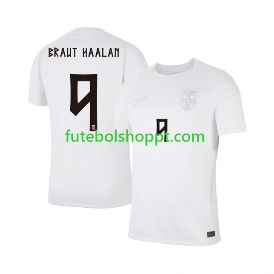 Camisola Homem Noruega Braut Haaland 9 Terceiro Equipamento Copa do Mundo 2026 Manga Curta