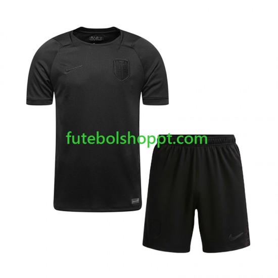 Camisola Júnior Noruega Alternativa Equipamento Copa do Mundo 2026 Manga Curta