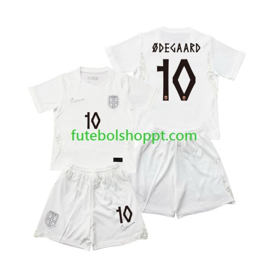 Camisola Júnior Noruega Martin Odegaard 10 Terceiro Equipamento Copa do Mundo 2026 Manga Curta