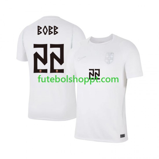 Camisola Homem Noruega Oscar Bobb 22 Terceiro Equipamento Copa do Mundo 2026 Manga Curta