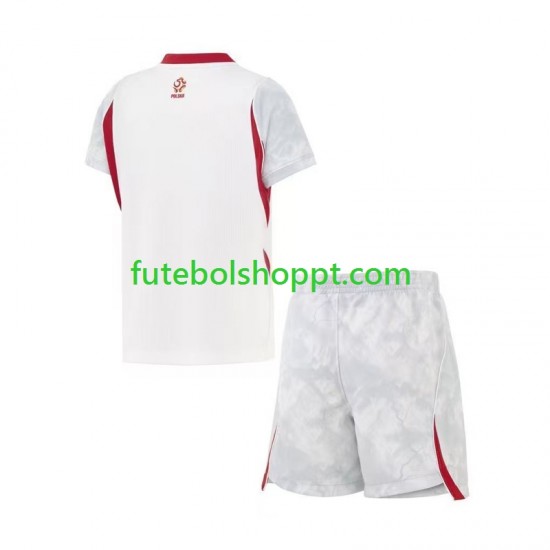 Camisola Júnior Polónia Principais Equipamento Copa do Mundo 2026 Manga Curta