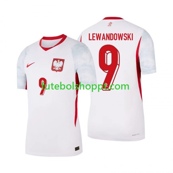 Camisola Homem Polónia Robert Lewandowski 9 Principais Equipamento 2026 Manga Curta