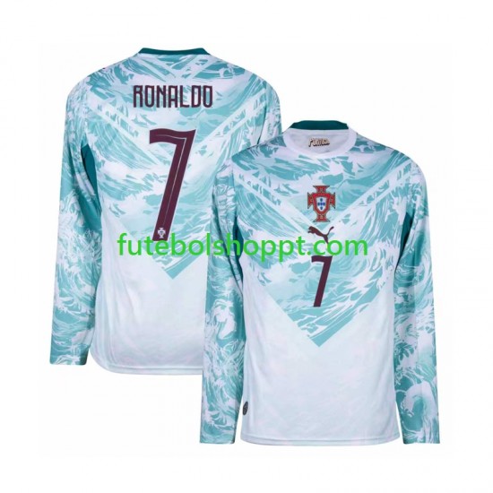 Camisola Homem Portugal Cristiano Ronaldo 7 Alternativa Equipamento Copa do Mundo 2026 Manga Comprida