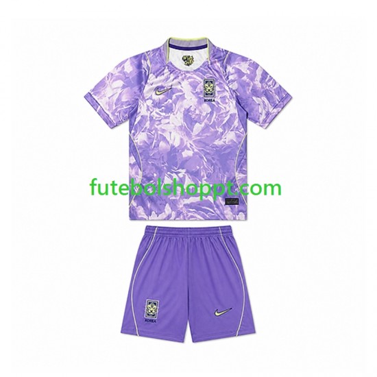 Camisola Júnior Coreia do Sul Alternativa Equipamento Copa do Mundo 2026 Manga Curta