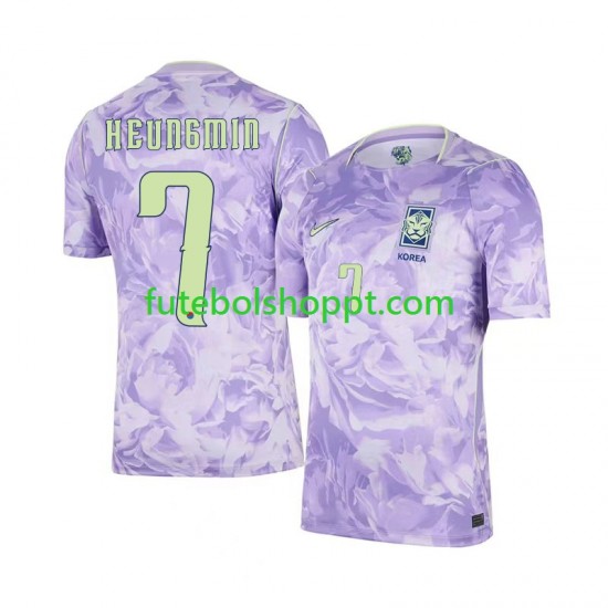 Camisola Homem Coreia do Sul Son Heung-min 7 Alternativa Equipamento Copa do Mundo 2026 Manga Curta