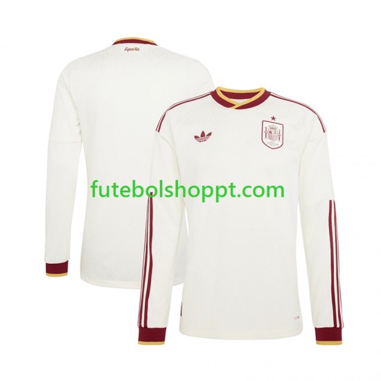 Camisola Homem Espanha Alternativa Equipamento Copa do Mundo 2026 Manga Comprida