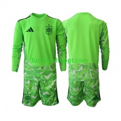 Camisola Júnior Espanha 6th Green color Guarda-redes Copa do Mundo 2026 Manga Comprida