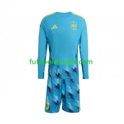 Camisola Júnior Espanha Guarda-redes Principais Equipamento Copa do Mundo 2026 Manga Comprida