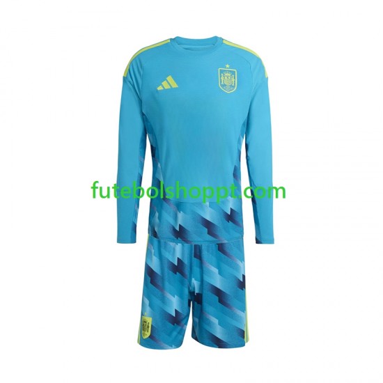 Camisola Júnior Espanha Guarda-redes Principais Equipamento Copa do Mundo 2026 Manga Comprida
