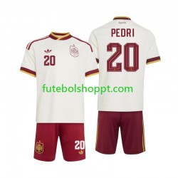 Camisola Júnior Espanha Pedri 20 Alternativa Equipamento Copa do Mundo 2026 Manga Curta