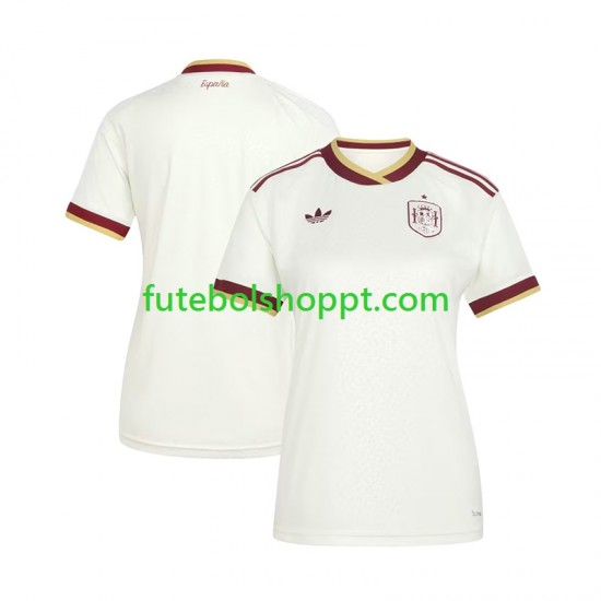 Camisola Mulher Espanha Alternativa Equipamento Copa do Mundo 2026 Manga Curta
