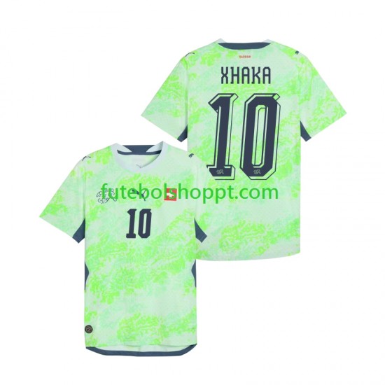 Camisola Homem Suíça Granit Xhaka 10 Alternativa Equipamento Copa do Mundo 2026 Manga Curta