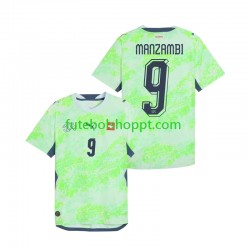 Camisola Homem Suíça Johan Manzambi 9 Alternativa Equipamento Copa do Mundo 2026 Manga Curta