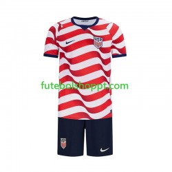Camisola Júnior Estados Unidos Principais Equipamento Copa do Mundo 2026 Manga Curta