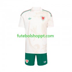 Camisola Júnior País de Gales Alternativa Equipamento Copa do Mundo 2026 Manga Curta