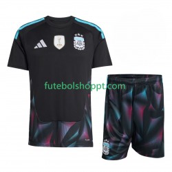 Camisola Júnior Argentina Guarda-redes Principais Equipamento Copa do Mundo 2026 Manga Curta