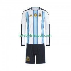 Camisola Júnior Argentina Principais Equipamento Copa do Mundo 2026 Manga Comprida
