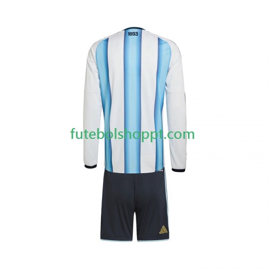Camisola Júnior Argentina Principais Equipamento Copa do Mundo 2026 Manga Comprida