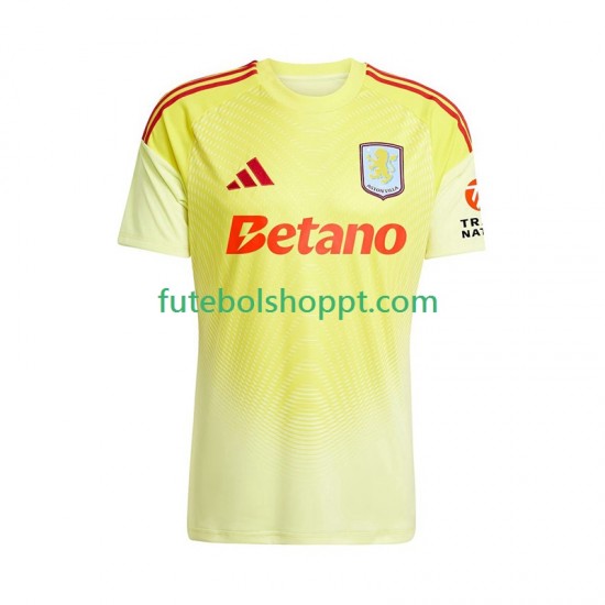Camisola Homem Aston Villa Guarda-redes Alternativa Equipamento 2025-2026 Manga Curta