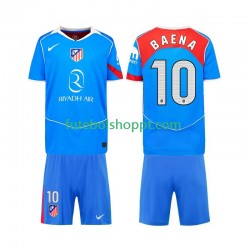 Camisola Júnior Atlético Madrid Alex Baena 10 Terceiro Equipamento 2025-2026 Manga Curta