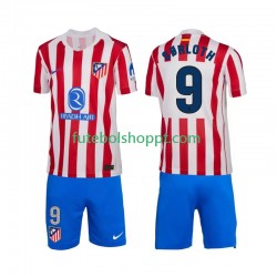 Camisola Júnior Atlético Madrid Alexander Sorloth 9 Principais Equipamento 2025-2026 Manga Curta
