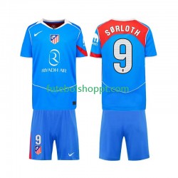 Camisola Júnior Atlético Madrid Alexander Sorloth 9 Terceiro Equipamento 2025-2026 Manga Curta