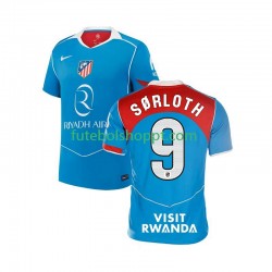 Camisola Homem Atlético Madrid Alexander Sorloth 9 Terceiro Equipamento 2025-2026 Manga Curta