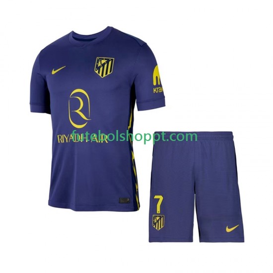 Camisola Júnior Atlético Madrid Antoine Griezmann 7 Alternativa Equipamento 2025-2026 Manga Curta