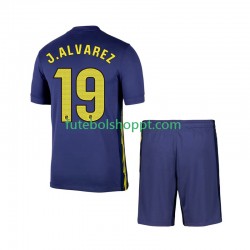 Camisola Júnior Atlético Madrid Julian Alvarez 19 Alternativa Equipamento 2025-2026 Manga Curta