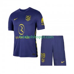 Camisola Júnior Atlético Madrid Julian Alvarez 19 Alternativa Equipamento 2025-2026 Manga Curta