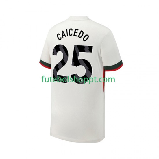 Camisola Homem Chelsea Moises Caicedo 25 Alternativa Equipamento 2025-2026 Manga Curta
