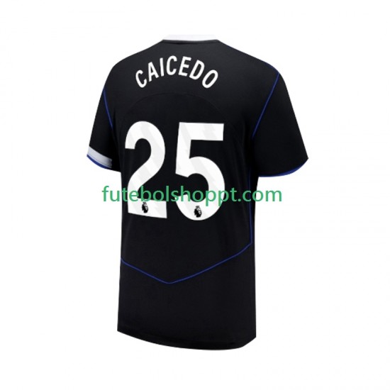 Camisola Homem Chelsea Moises Caicedo 25 Terceiro Equipamento 2025-2026 Manga Curta