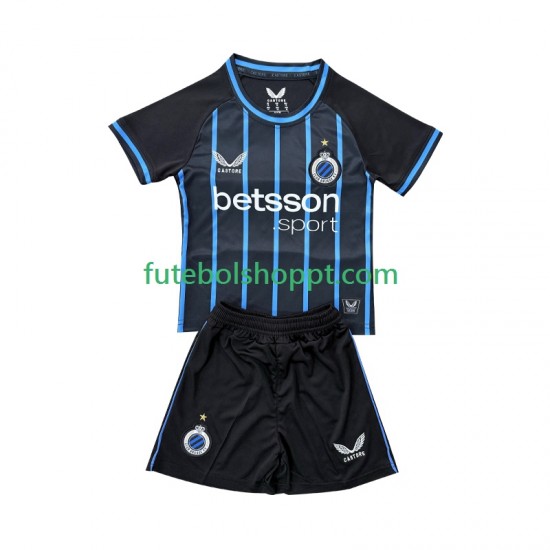 Camisola Júnior Club Brugge Principais Equipamento 2025-2026 Manga Curta