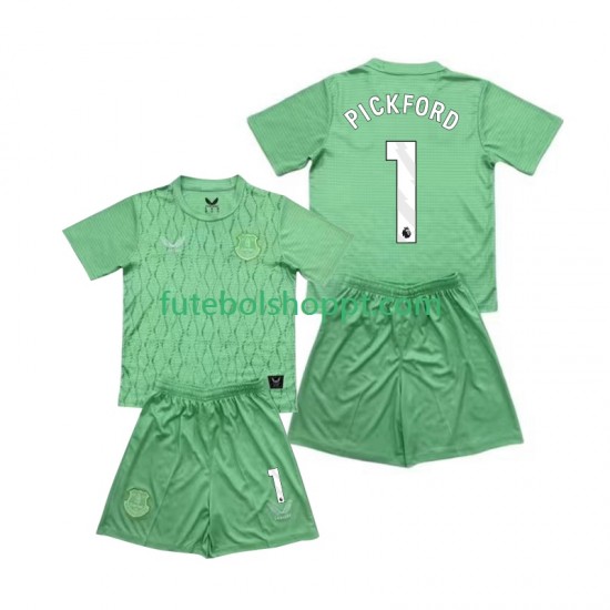 Camisola Júnior Everton Pickford 1 Guarda-redes Principais Equipamento 2025-2026 Manga Curta