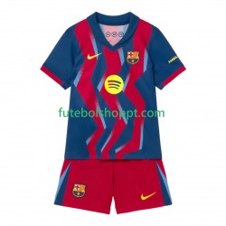 Camisola Júnior FC Barcelona Quarto Equipamento 2025-2026 Manga Curta