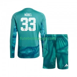 Camisola Júnior Alemanha Alexander Nubel 33 Guarda-redes Principais Equipamento Copa do Mundo 2026 Manga Comprida