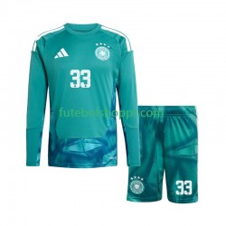 Camisola Júnior Alemanha Alexander Nubel 33 Guarda-redes Principais Equipamento Copa do Mundo 2026 Manga Comprida