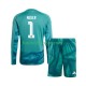 Camisola Júnior Alemanha Manuel Neuer 1 Guarda-redes Principais Equipamento Copa do Mundo 2026 Manga Comprida