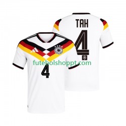 Camisola Homem Alemanha Jonathan Tah 4 Principais Equipamento Copa do Mundo 2026 Manga Curta