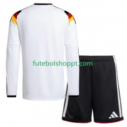 Camisola Júnior Alemanha Principais Equipamento Copa do Mundo 2026 Manga Comprida