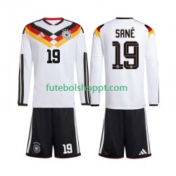 Camisola Júnior Alemanha Leroy Sane 19 Principais Equipamento Copa do Mundo 2026 Manga Comprida
