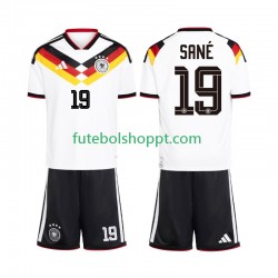 Camisola Júnior Alemanha Leroy Sane 19 Principais Equipamento Copa do Mundo 2026 Manga Curta
